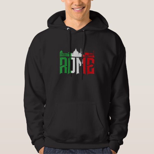 Rome Skyline Italy For All Italians Hoodie (Vorderseite)