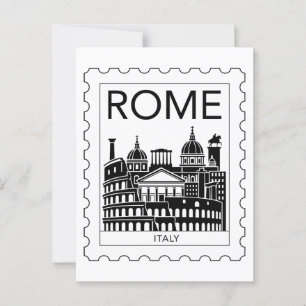 Rome Souvenir Italy Postage Briefmarke Postkarte