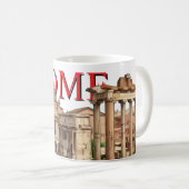 Rome Tasse – Römisches Forum | Souvenir Kaffeetass (VorderseiteRechts)