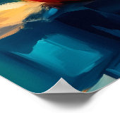 Rome Teddy Fauvist Sunset Skyline Print Poster (Ecke)