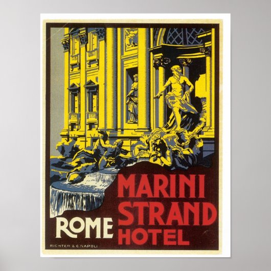 Rome Trevi Fountain Poster (Vorne)