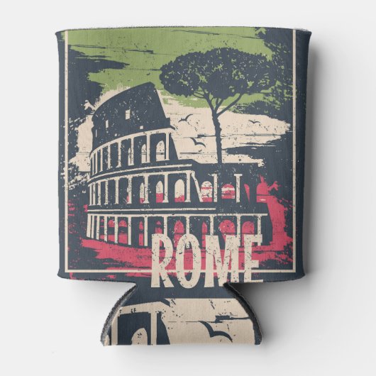 Rome Typografie: Eiffel Tower Poster. Dosenkühler (Vorderseite)