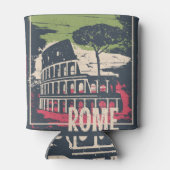 Rome Typografie: Eiffel Tower Poster. Dosenkühler (Rückseite)