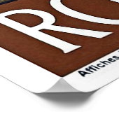 "Rome Vintage Travel" Poster (Ecke)