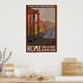 "Rome Vintage Travel" Poster (Küche)