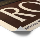 Rome Vintage Travel Poster (Ecke)