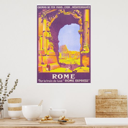 Rome Vintage Travel Poster (Küche)