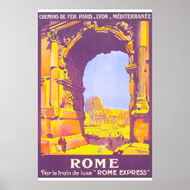Rome Vintage Travel Poster