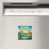 Rome Vintage Travel Poster Magnet (In Situ (Geschirrspüler))