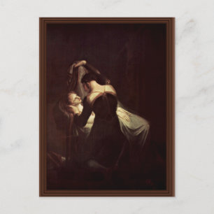 Romeo an Julietts Totenbett, von Füssli Johann Hei Postkarte