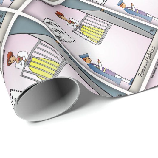 Romeo-and-Juliet-2.0 Geschenkpapier (Rolleneckpunkt)