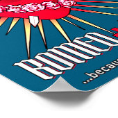 Romeo And Juliet Sacred Heart, Ghosted By Rosaline Poster (Ecke)