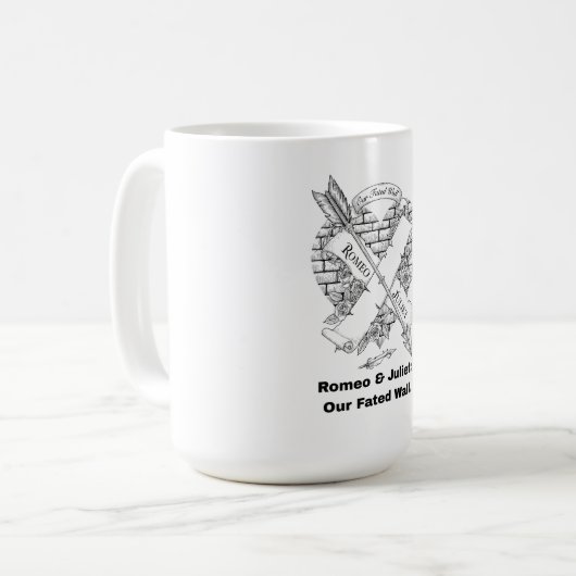 Romeo and Juliet T-Shirt Kaffeetasse (Vorderseite Links)