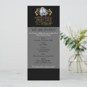 Romeo & Julia Angebot (Gold-Version) Einladung (Stehend Vorderseite)