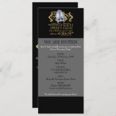 Romeo & Julia Angebot (Gold-Version) Einladung (Vorne/Hinten)