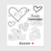 Romeo + Julia Aufkleber (Blatt)