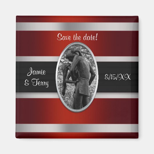 Romeo & Julia, Central Park NYC Save the Date Magnet (Vorne)