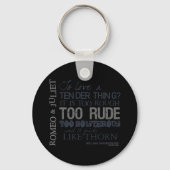 Romeo & Julia Liebe Zitat Schlüsselanhänger (Vorderseite)