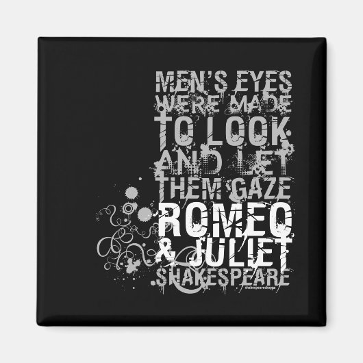 Romeo & Julia Men Quote Magnet (Vorne)