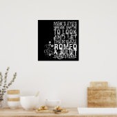 Romeo & Julia Men Quote Poster (Küche)