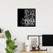 Romeo & Julia Men Quote Poster (Heimbüro)
