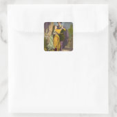 Romeo & Julia Quadratischer Aufkleber (Tasche)