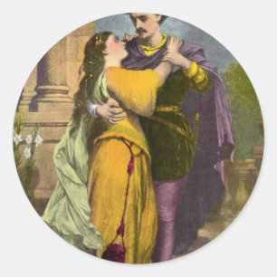 Romeo & Julia Runder Aufkleber