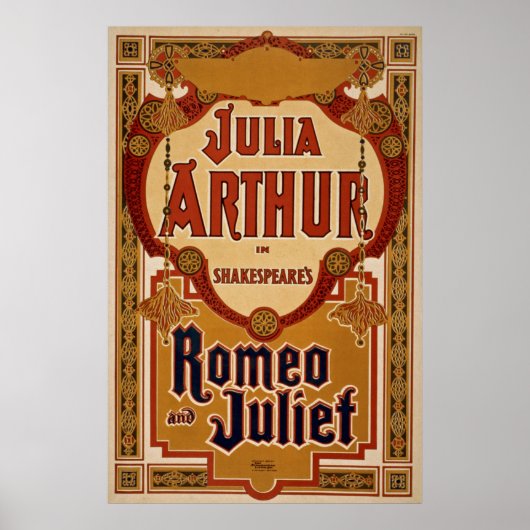 Romeo & Julia Vintage Poster (Vorne)