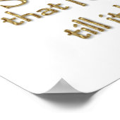 Romeo & Julia Zitat (Gold-Version) Poster (Ecke)