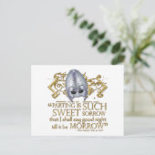 Romeo & Julia Zitat (Gold-Version) Postkarte (Stehend Vorderseite)