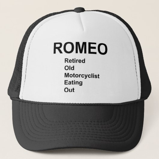 Romeo-Reiter-T - Shirts Truckerkappe (Vorderseite)
