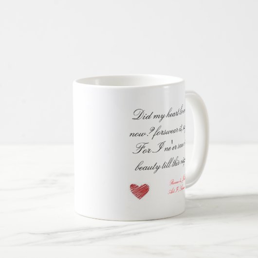 Romeo- u. Juliet-Tasse Kaffeetasse (VorderseiteRechts)