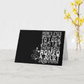 Romeo- u. Julietmann-Zitat Karte (Gelbe Blume)
