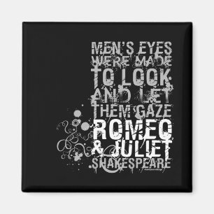 Romeo- u. Julietmann-Zitat Magnet
