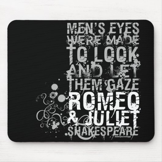 Romeo- u. Julietmann-Zitat Mousepad (Vorne)