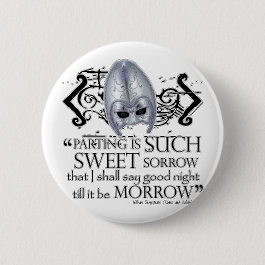 Romeo- u. Julietzitat Button (Vorderseite)