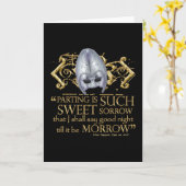 Romeo- u. Julietzitat (Goldversion) Karte (Gelbe Blume)