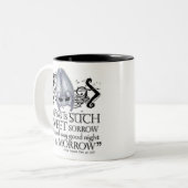 Romeo- u. Julietzitat Zweifarbige Tasse (Vorderseite Links)