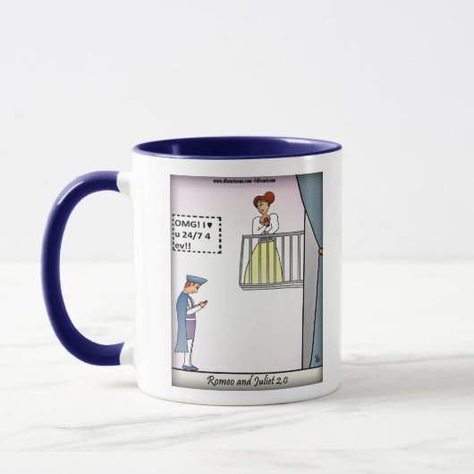 Romeo und Julia 2.0 Blue Combo Tasse (Links)