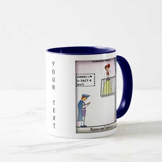 Romeo und Julia 2.0 Blue Combo Tasse (VorderseiteRechts)