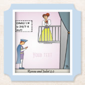 Romeo und Julia 2.0 Paper Untersetzer (Vorderseite)