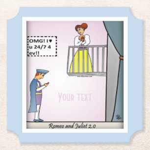 Romeo und Julia 2.0 Paper Untersetzer