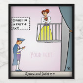 Romeo und Julia 2,0 Weinetikett (Einzelnes Label)