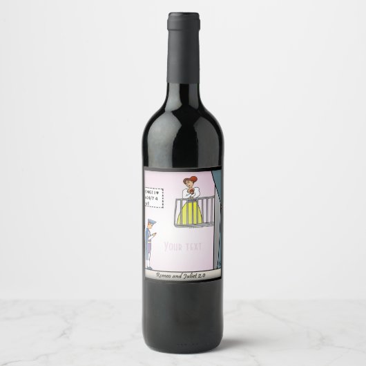 Romeo und Julia 2,0 Weinetikett (Vorderseite)