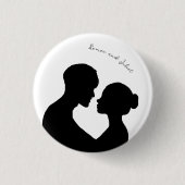 Romeo und Julia Anpassbares Button (Vorderseite)