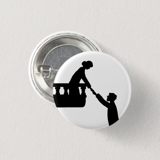 Romeo und Julia Balkons Button (Vorne & Hinten)