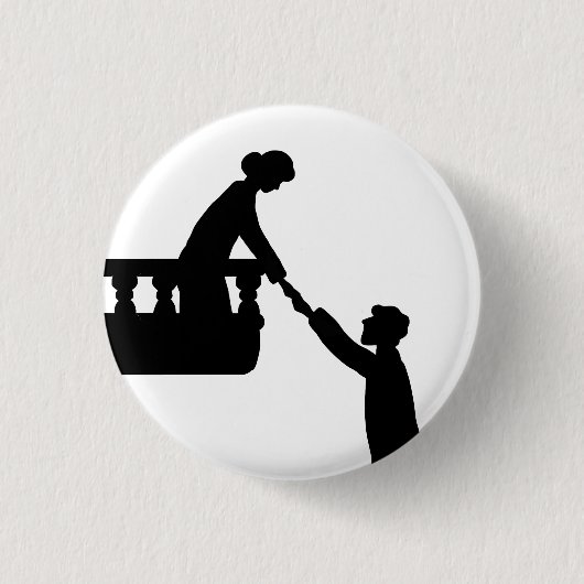 Romeo und Julia Balkons Button (Vorderseite)