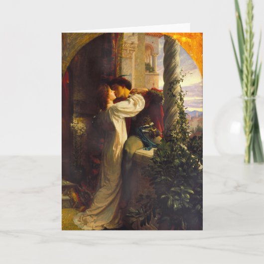 Romeo und Julia c. 1884 von Sir Frank Dicksee Karte (Vorderseite)
