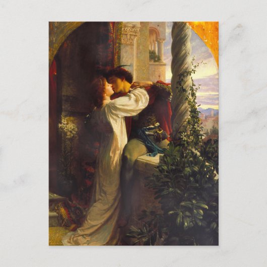Romeo und Julia c. 1884 von Sir Frank Dicksee Postkarte (Vorderseite)