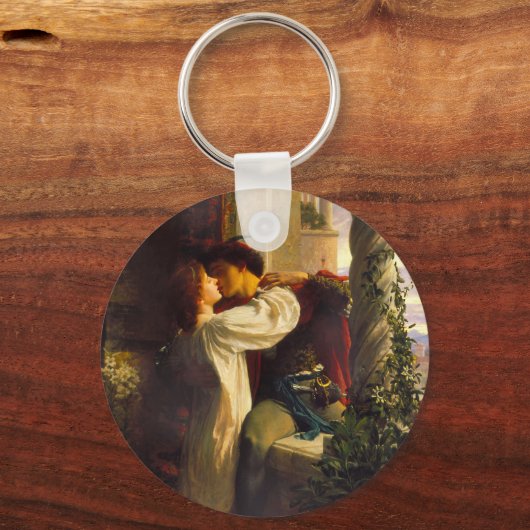 Romeo und Julia c. 1884 von Sir Frank Dicksee Schlüsselanhänger (Rückseite)